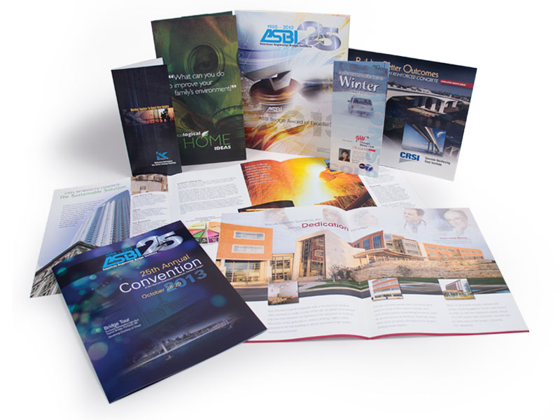 photo of printed brochures