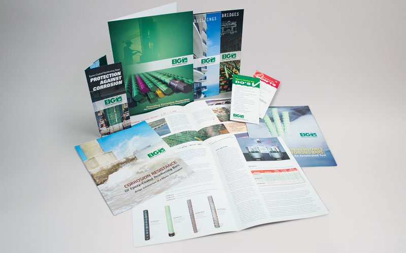 Photo of EIG marketing material