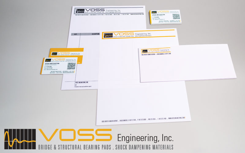 Photo of the Voss logo and Identity